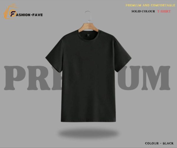 PREMIUM HALF SLEEVE T-SHIRT (BLACK)