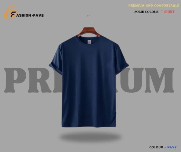 PREMIUM HALF SLEEVE T-SHIRT (NAVY BLUE)